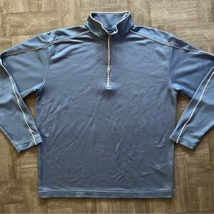Nike Golf Sweatshirt Men’s XL Quarter Zip Pullover Long Sleeve X-Large Baby Blue